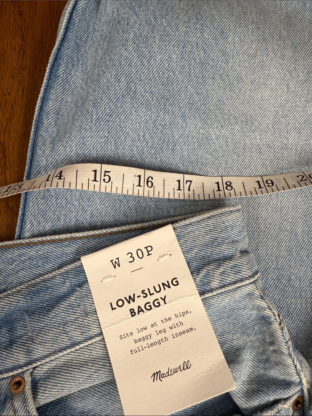🔥🔥Madewell Jeans Low-Slung Baggy Size 30P NWT - Picture 12 of 14